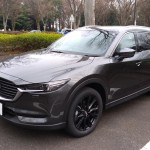 CX-8 ホイール ハーフマットブラックに粉体塗装1斜め前