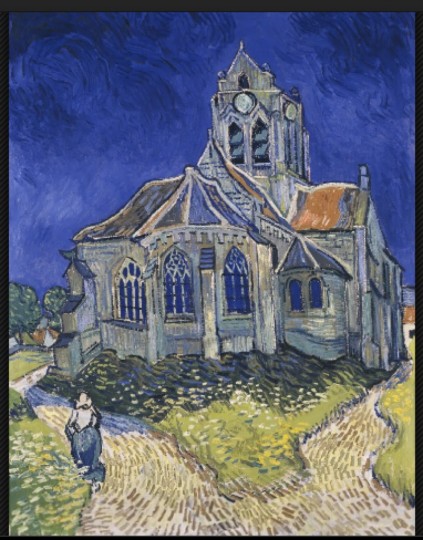 ゴッホThe Church in Auvers-sur-Oise, View from the Chevet