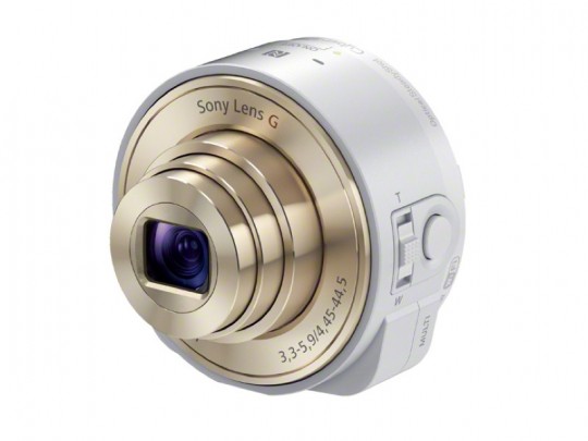 「レンズスタイルカメラ」DSC-QX100の白