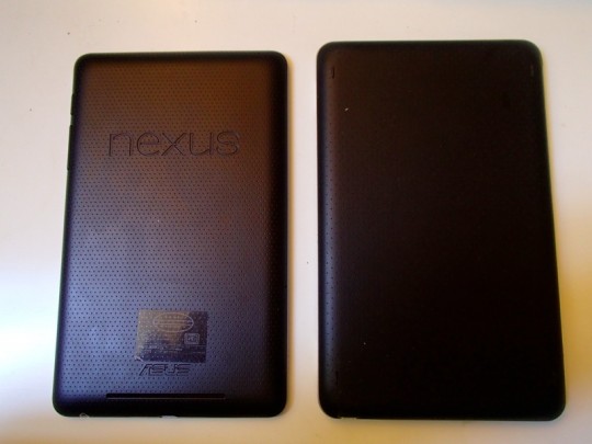 Nexus7+Bluetoothキーボード背面