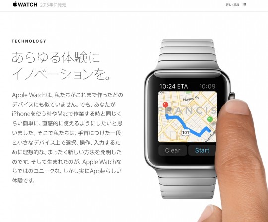 Apple WATCHのアプリ