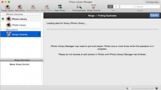 iPhoto Library Managerを使ってiPhotoライブラリを復旧