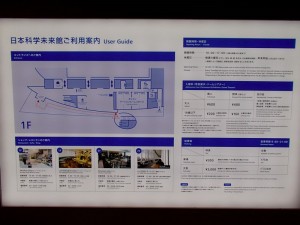 日本科学未来館　案内板