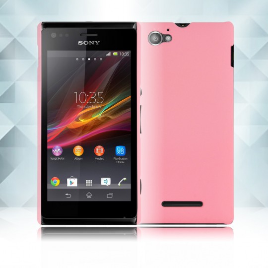 xperia C2005用カバーピンク