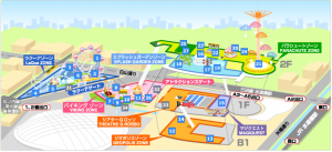 東京ドームシティ　アトラクションズ　エリアマップ
