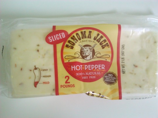 コストコで買ったSONOMA JACKのホットペッパースライスチーズ1